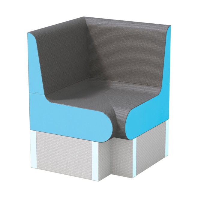 Wedi Sanoasa Comoda Zitbank Hoekelement 90°